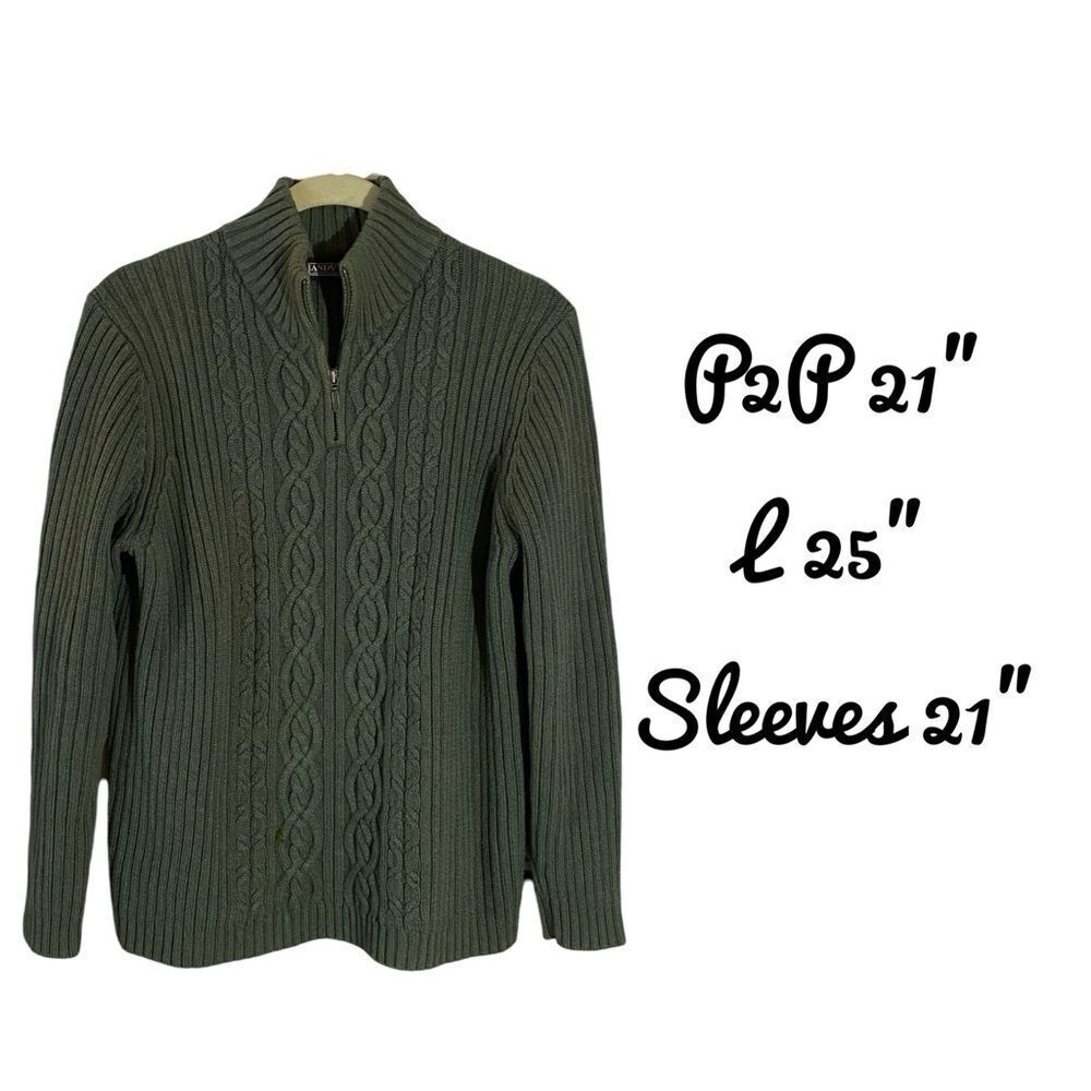 Lands' End 1/4 Zip Sweater Women's Medium Vintage - Picture 6 of 8